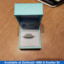 Ring - Wedding Set - White Gold 14k (.585) 5.8 grams Size 7