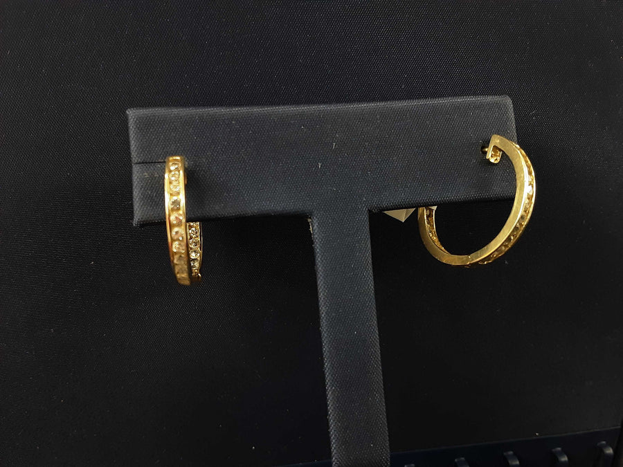 Hoop Earrings - Yellow Gold 10k (.417) 3 grams