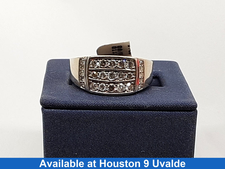 Men's Ring - White Gold 10k (.417) 5.6 grams Size 20