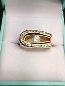 Women's Ring - Yellow Gold 18k (.750) 13.9 grams Size 20