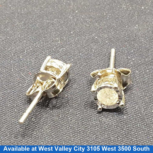 Double Stud Earring - White Gold 10k (.417) 0.8 grams