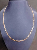 Figaro Chain - Rose Gold 10k (.417) 2.1 grams 14 inch