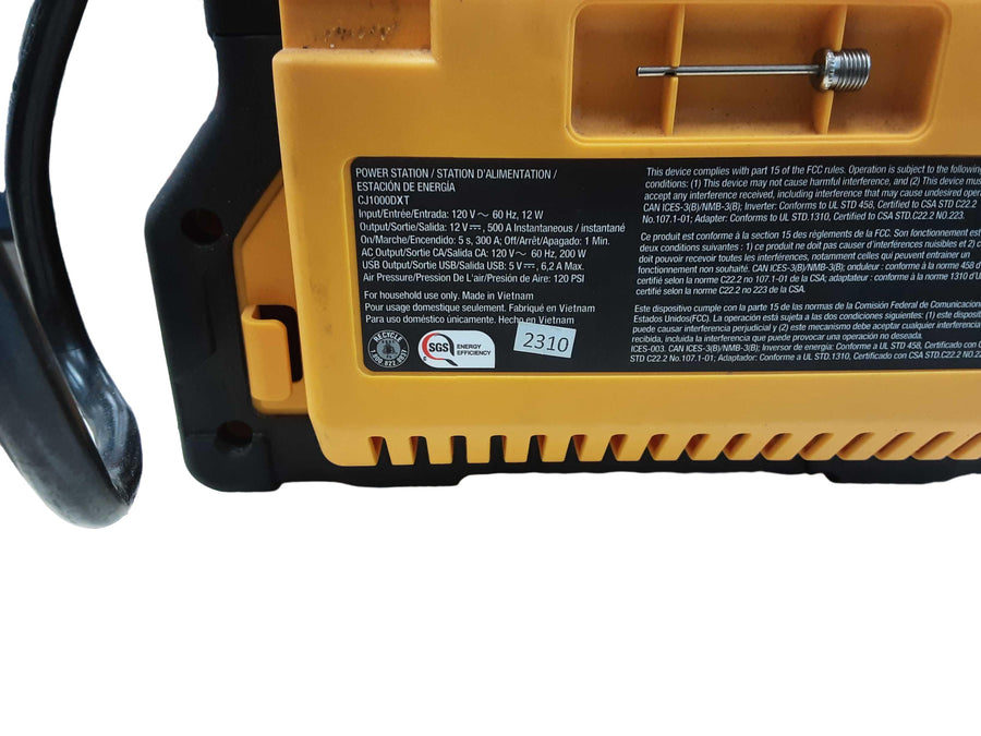 Cat Cj1000dxt Yellow Battery Booster / Jumper