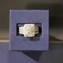 Ring - Engagement Set - White Gold 10k (.417) 6.7 grams Size 10