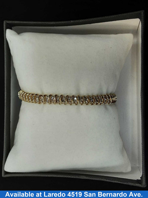 Tennis Bracelet - Yellow Gold 10k (.417) 11.9 grams 8 inch