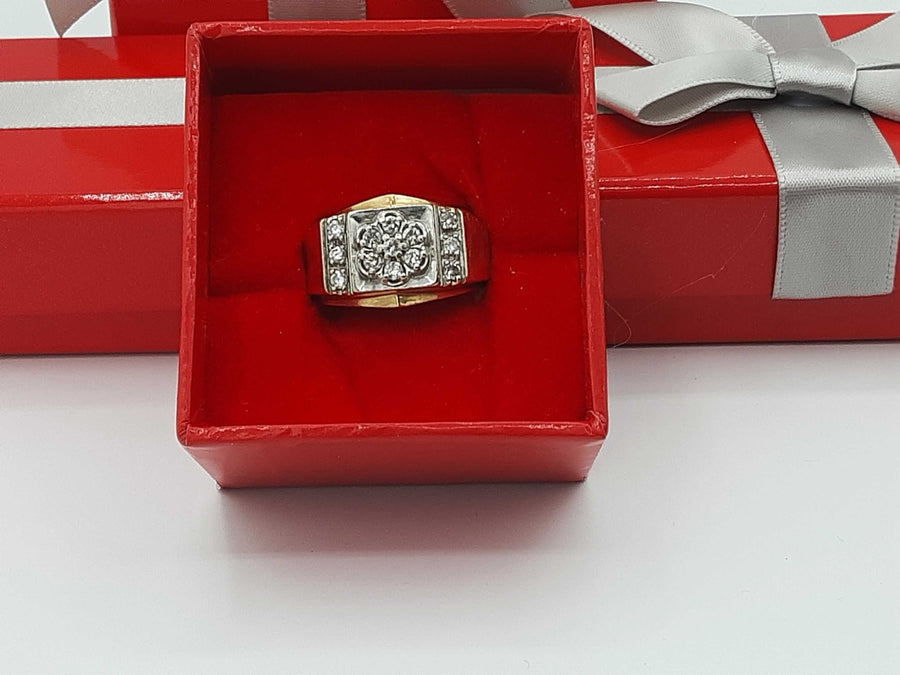 Men's Ring - Yellow Gold 14k (.585) 7.4 grams Size 9
