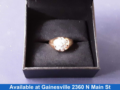 Men's Ring - Yellow Gold 10k (.417) 3.1 grams Size 10.5