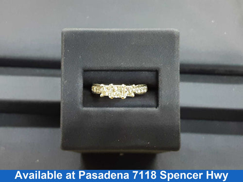 Ring - Wedding Set - White Gold 14k (.585) 3.7 grams Size 20