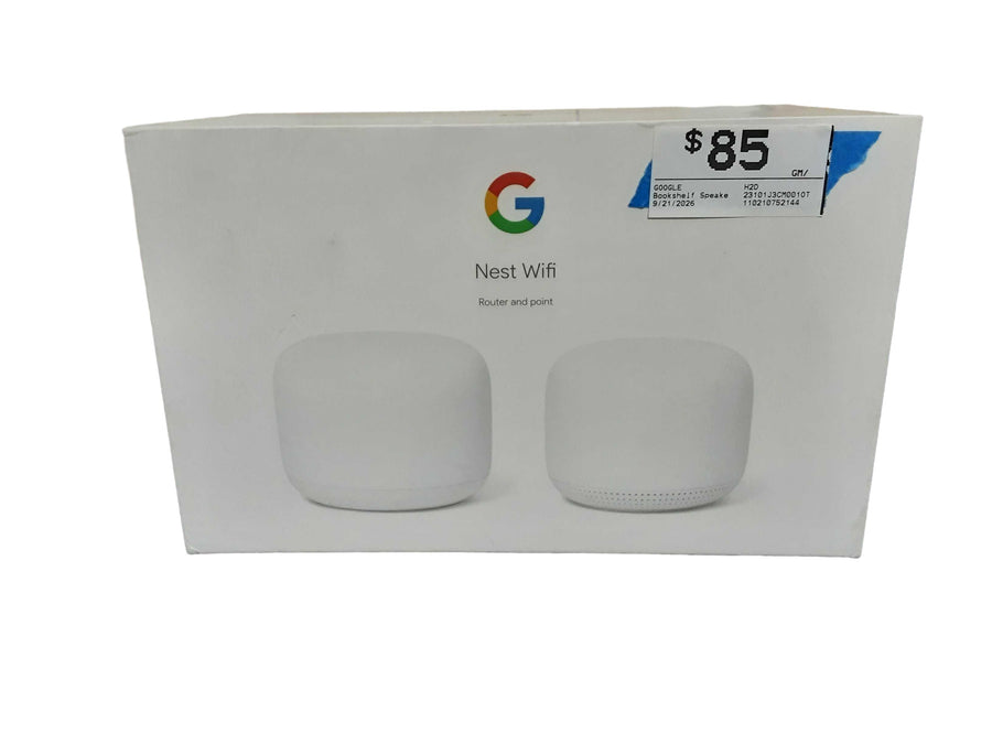 Google H2d White Bookshelf Speaker