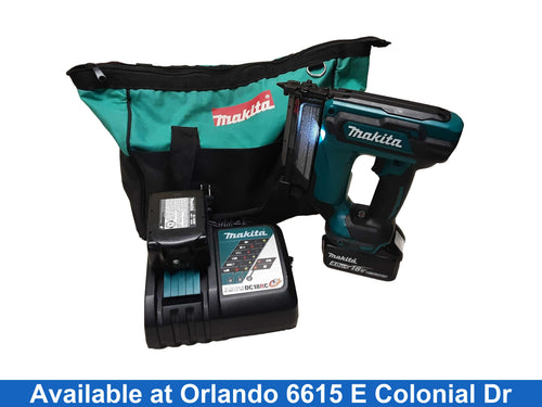 Makita Xtp02 Green Cordless Brad Nailer