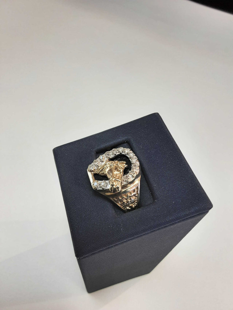 Men's Ring - Yellow Gold 10k (.417) 6.8 grams Size 20