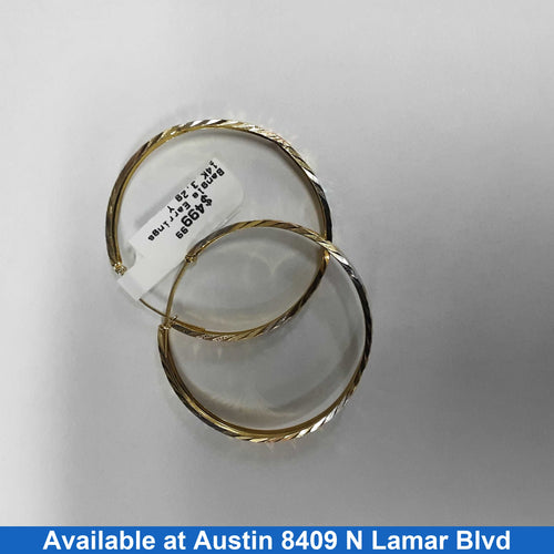Bangle Earrings - Yellow Gold 14k (.585) 3.2 grams