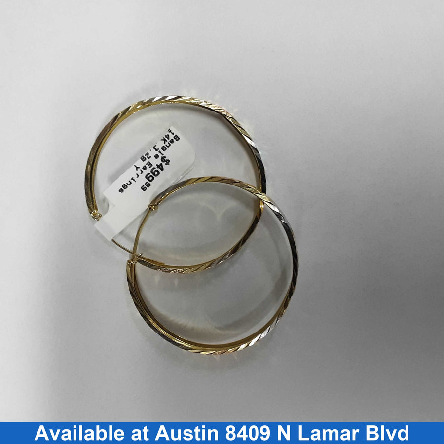 Bangle Earrings - Yellow Gold 14k (.585) 3.2 grams