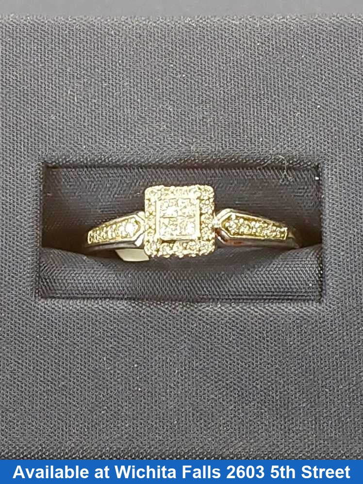 Ring - Wedding Set - White Gold 10k (.417) 2.1 grams Size 9.5