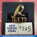 Women's Ring - Yellow Gold 10k (.417) 5.3 grams Size 8