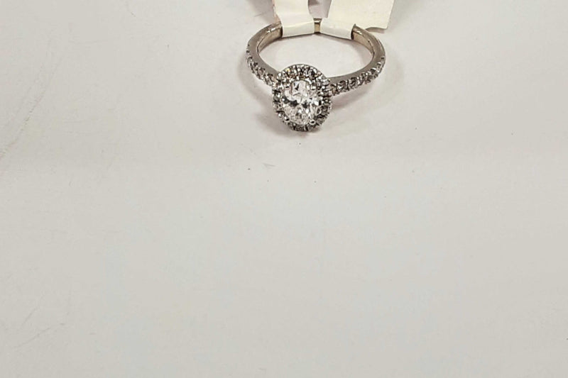 Lady's Ring - Anniversary White Gold 14k (.585) 3.4 grams Size 7