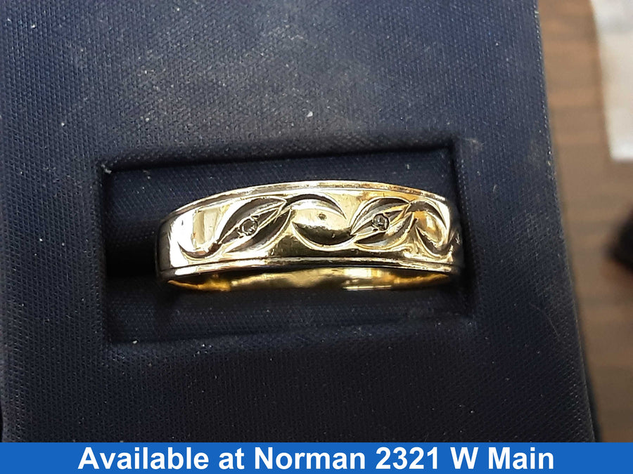 Ring - Wedding Band - Yellow Gold 10k (.417) 2.8 grams Size 8.5