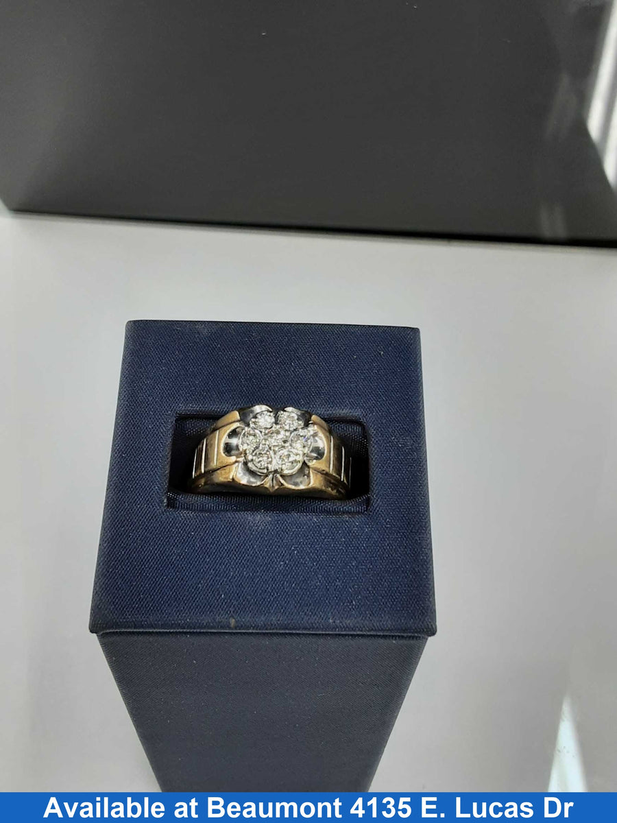 Men's Ring - Yellow Gold 10k (.417) 4.5 grams Size 10
