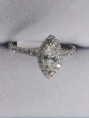 Women's Ring - White Gold 14k (.585) 2.2 grams Size 6