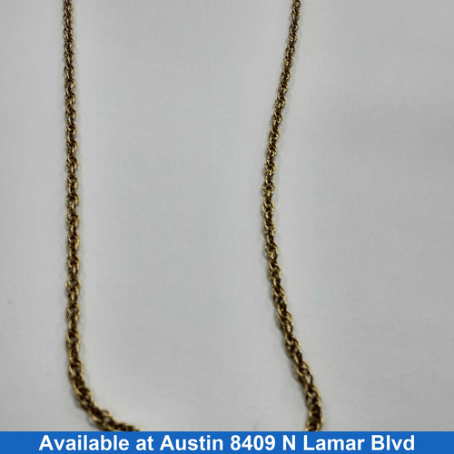 Rope Chain - Yellow Gold 14k (.585) 12.8 grams 24 inch