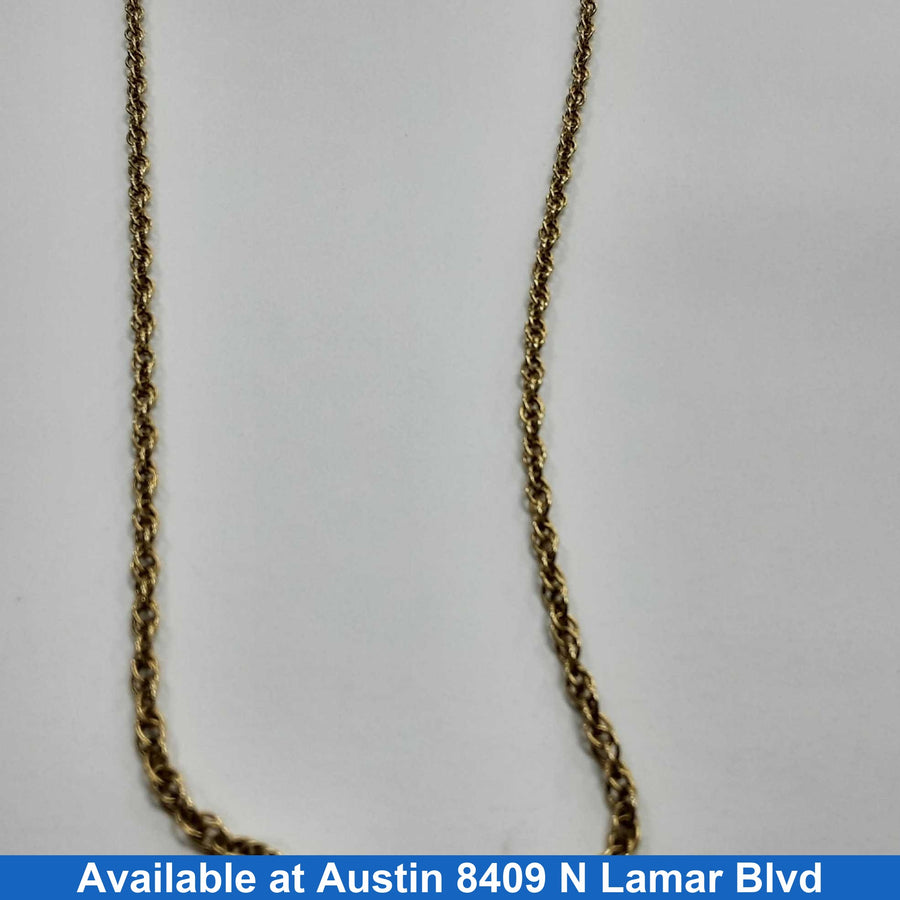 Rope Chain - Yellow Gold 14k (.585) 12.8 grams 24 inch