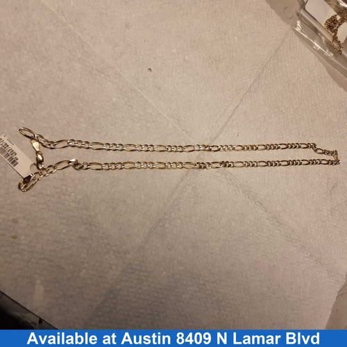Figaro Chain - Yellow Gold 14k (.585) 15 grams 22 inch