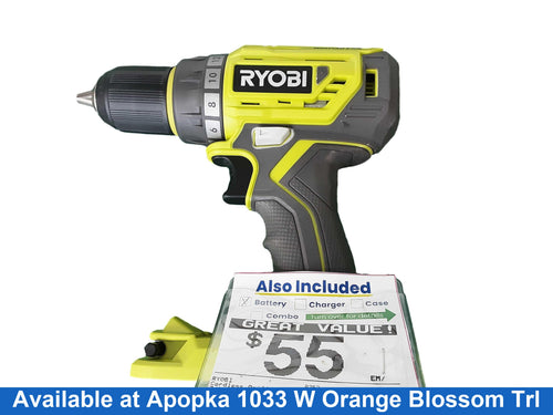 Ryobi P252 Green Cordless Standard Drill