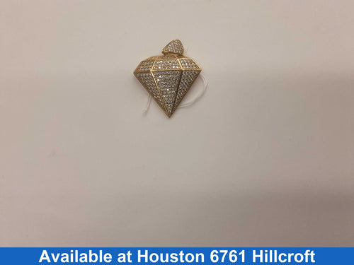 Diamond Pendant - Yellow Gold 10k (.417) 5.7 grams