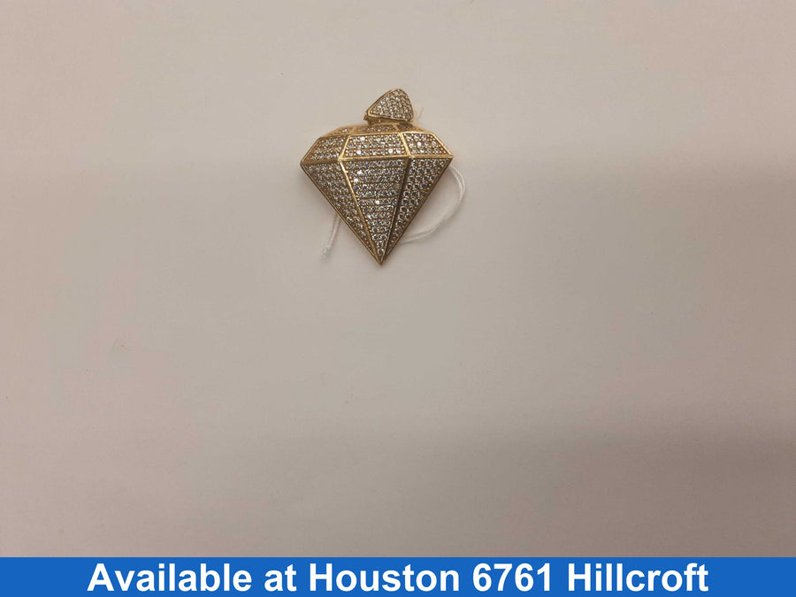 Diamond Pendant - Yellow Gold 10k (.417) 5.7 grams