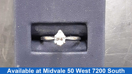Ring - Engagement Set - White Gold 14k (.585) 2.3 grams Size 9.5