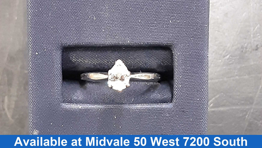 Ring - Engagement Set - White Gold 14k (.585) 2.3 grams Size 9.5
