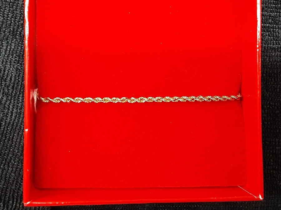 Rope Bracelet - Yellow Gold 10k (.417) 1.2 grams 8 inch