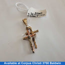 Religious Pendant - Tricolor Gold 10k (.417) 3.3 grams
