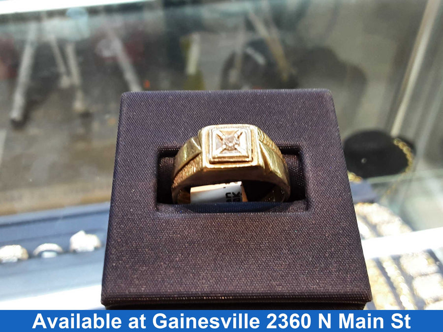Men's Ring - Yellow Gold 10k (.417) 4.5 grams Size 8.5