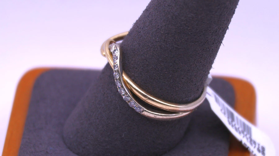 Women's Ring - Yellow Gold 14k (.585) 3.3 grams Size 10.5