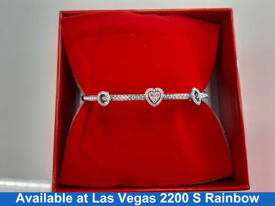 Bangle Bracelet - White Gold 14k (.585) 10.4 grams 7 inch