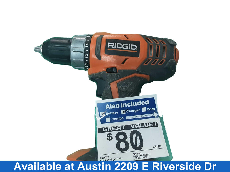 Ridgid R860052 Orange Cordless Standard Drill
