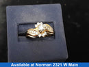 Ring - Engagement Set - Yellow Gold 14k (.585) 6.2 grams Size 6.5