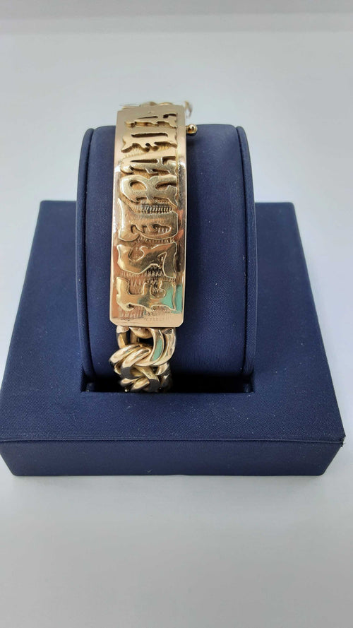 ID Bracelet - Yellow Gold 10k (.417) 101.7 grams 9 inch