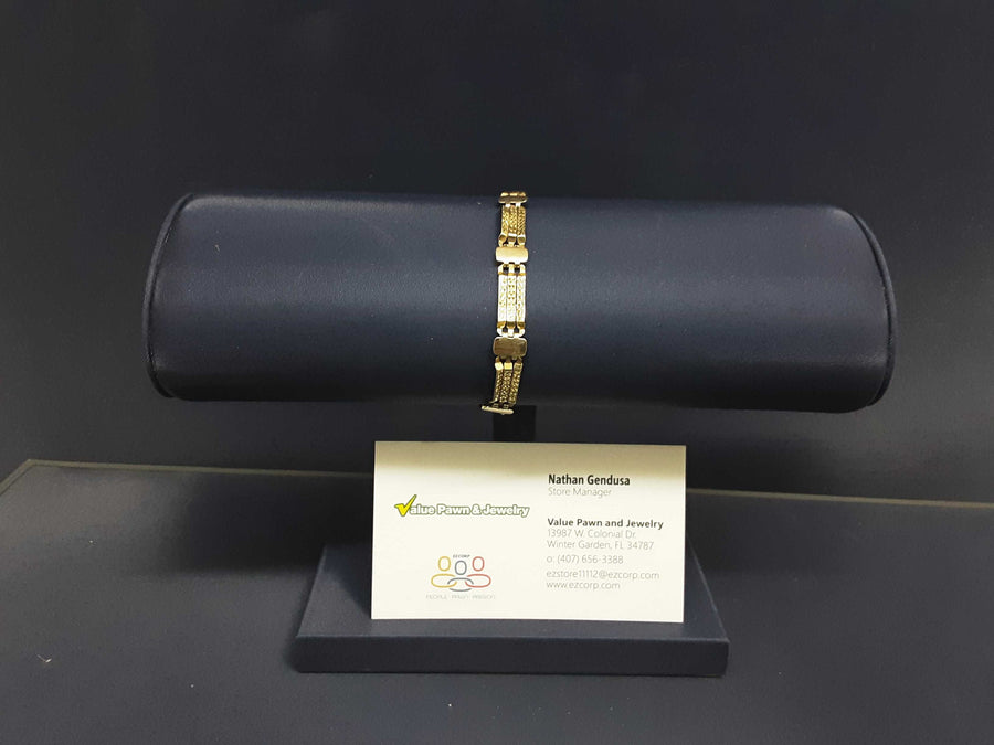 Turkish Bracelet - Yellow Gold 14k (.585) 6.2 grams 7 inch