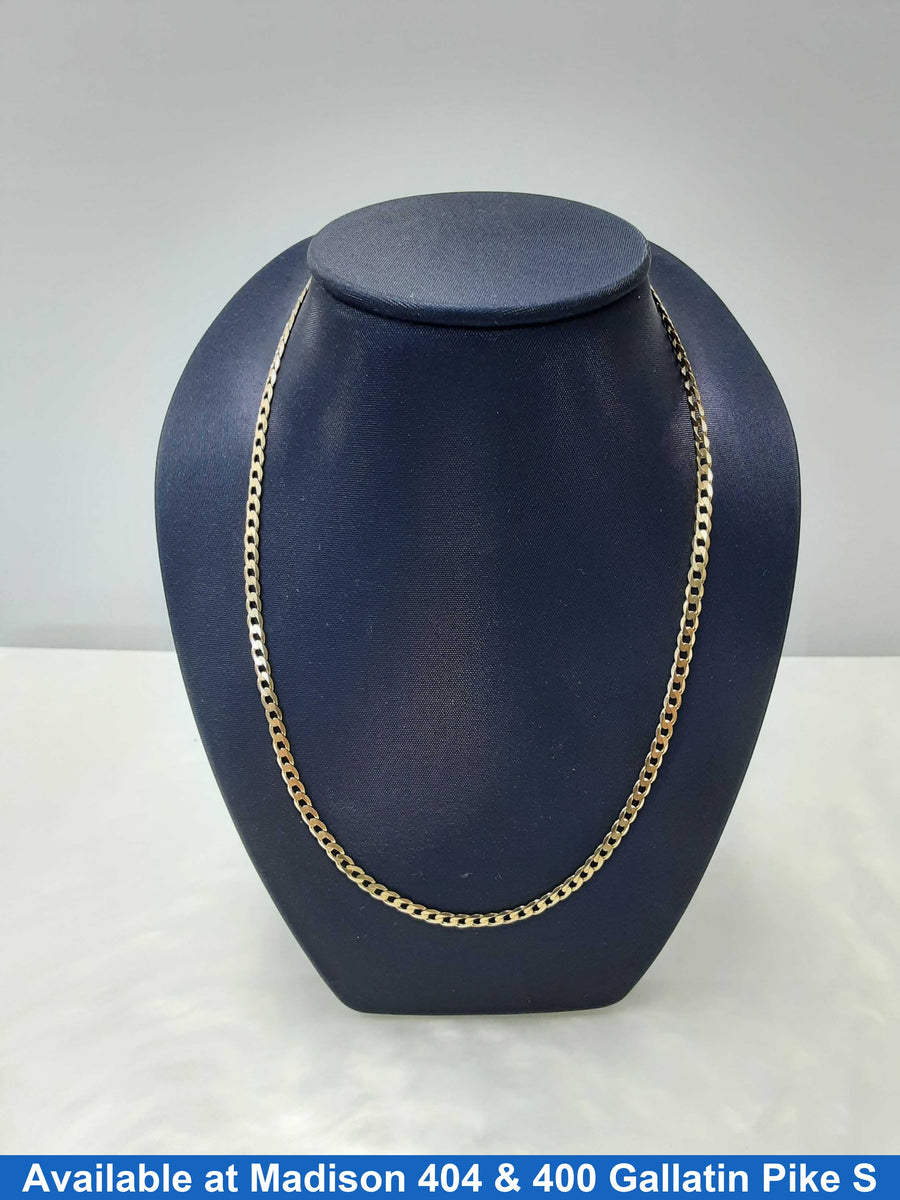 Cuban Link Chain - Yellow Gold 10k (.417) 6.77 grams 22 inch