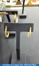 Hoop Earrings - Yellow Gold 14k (.585) 4.6 grams