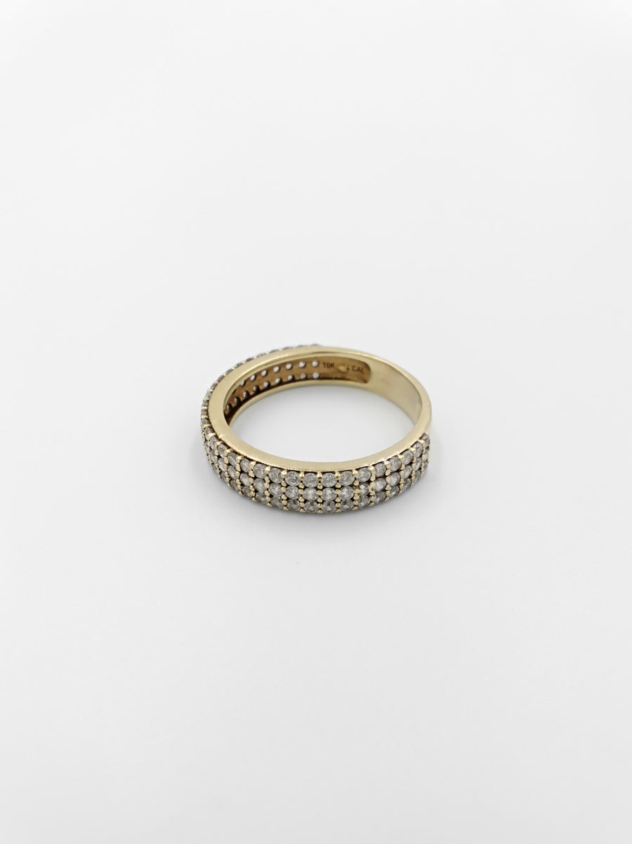 Ring - Wedding Band - Yellow Gold 10k (.417) 4.1 grams Size 11