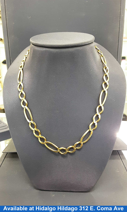 Figaro Chain - Yellow Gold 10k (.417) 37.7 grams 26 inch
