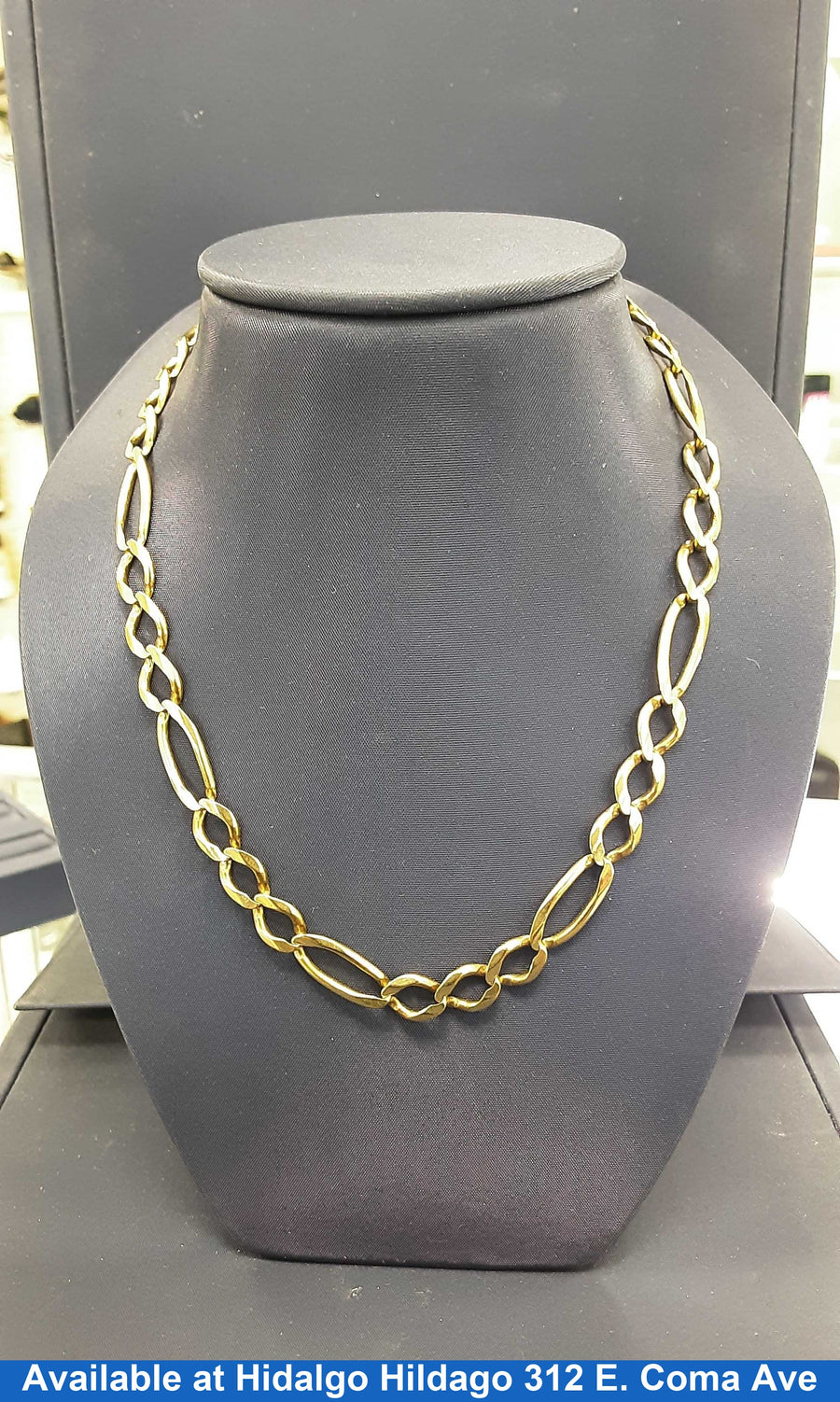Figaro Chain - Yellow Gold 10k (.417) 37.7 grams 26 inch