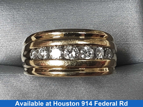 Ring - Wedding Band - Yellow Gold 14k (.585) 8.5 grams Size 11