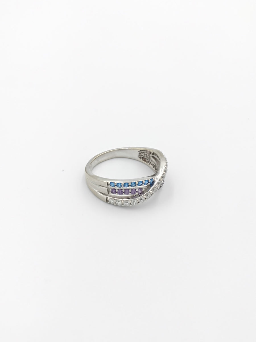 Women's Ring - White Gold 10k (.417) 3.4 grams Size 8