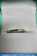 Ring - Wedding Band - Yellow Gold 18k (.750) 1.4 grams Size 6