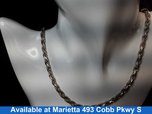 Rope Chain - Silver 35.3 grams 19 inch