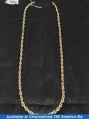 Rope Chain - Yellow Gold 10k (.417) 20.2 grams 20 inch